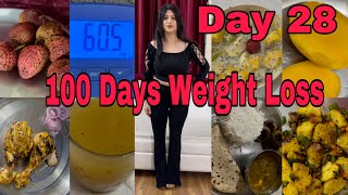 Day 28 of 100 Days of Weight Loss Challenge | Indian Weight Loss Diet Plan | My Simple Indian Diet