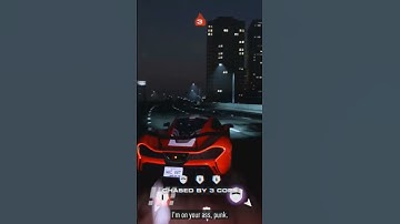 McLaren P1 vs Corvette (police chase) #shorts #nfsunbound