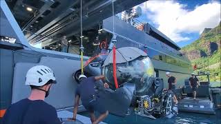 FunAir Inflatable SEAmagine Submarine Dock on Motor Yacht Hodor