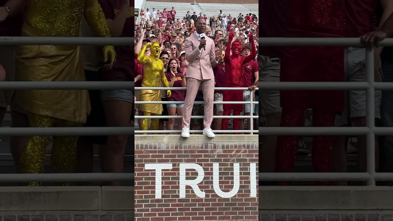 Robert Griffin III at Doak Campbell hanging out with Garnet and Gold guys. 
