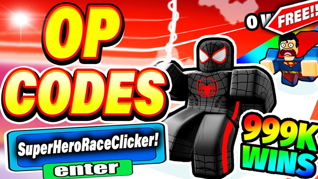 Roblox Super Hero Race Clicker CODES - ROBLOX CODES [NEW UPDATE 2022] 