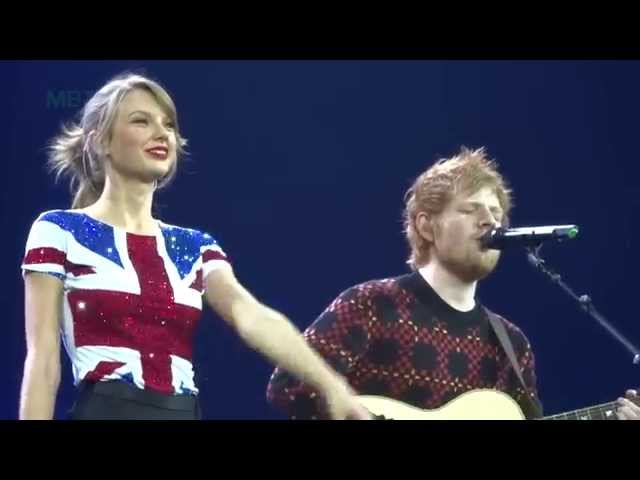 Lego House - Taylor Swift and Ed Sheeran - Red Tour - Multi-Cam - February 1, 2014 class=