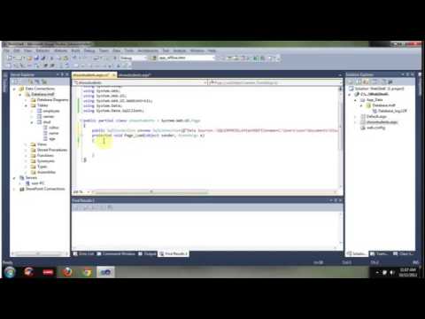 Database connection in Asp net using C# c# code example   ASP NET Tutorial