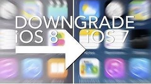 HOW TO : Downgrade IOS 8.2 beta To IOS 7.1.2
