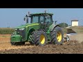 deere 8360R + 8330 in aratura profonda 2017 pianura emilia romagna