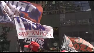 Protests outside Trump Tower in New York