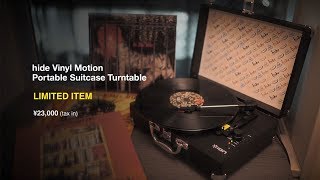 hide “A Day With hide” ～hide Vinyl Motion Portable Suitcase Turntable PV～