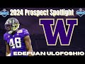 Edefuan ulofoshio is an under the radar prospect  2024 nfl draft prospect spotlight