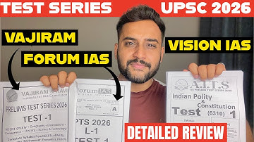 Best Test Series for UPSC 2026 🔥| Vision IAS, Vajiram, Forum IAS  Test Series