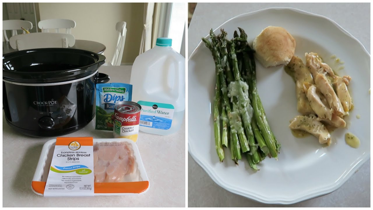 Easy, Budget Friendly Crock Pot Recipe Ranch Chicken YouTube