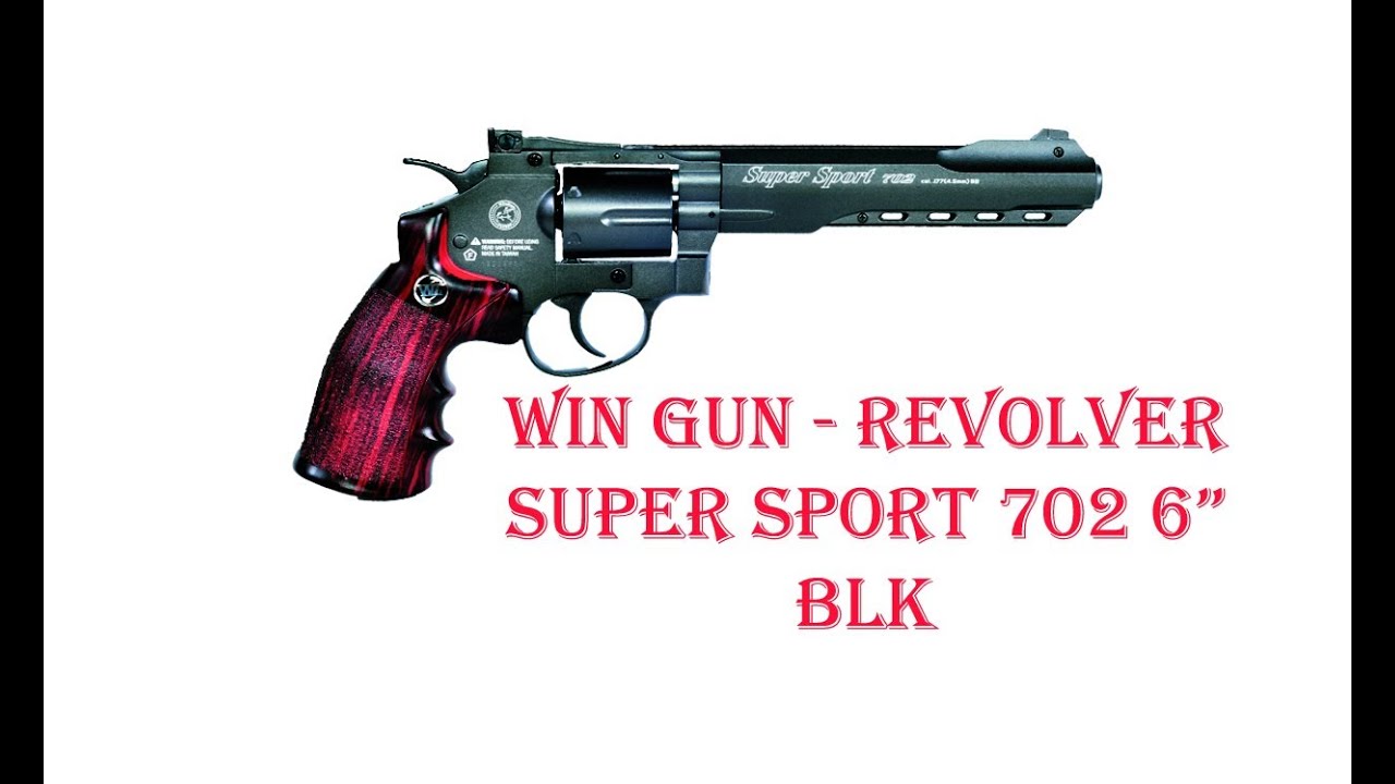 [ОБЗОР] WIN GUN - REVOLVER SUPER SPORT 702 6" BLK NBB airsoft (страйкбол)