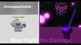 Void and Unimpeachable Boss Fight (No Damage) | Beat Up Dummies Simulator | Roblox