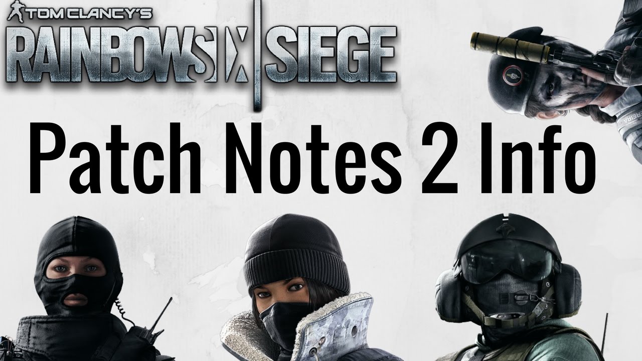 rainbow six siege patch notes