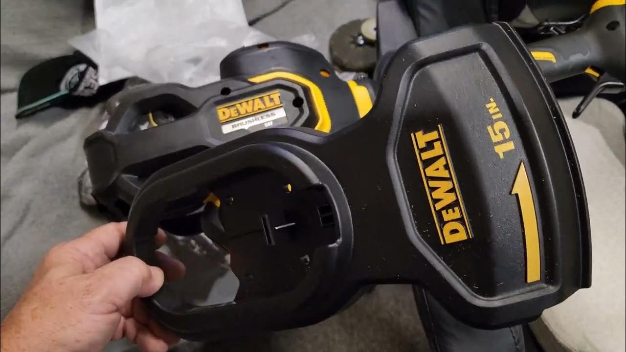 Dewalt line trimmer 54v. Guard too big!! Practically unusable until I