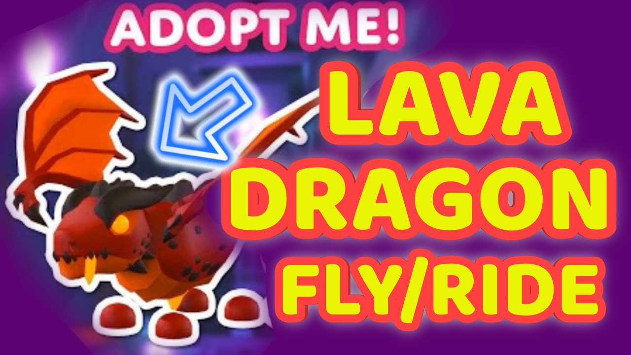 LAVA DRAGON FLY RIDE IN ADOPT ME HALLOWEEN UPDATE #lavadragon # ...