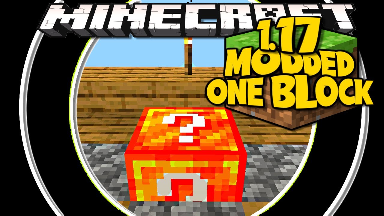 1.17 Modded OneBlock: " Minecraft Let's Play Ep2  Lucky Or Not So Lucky  "