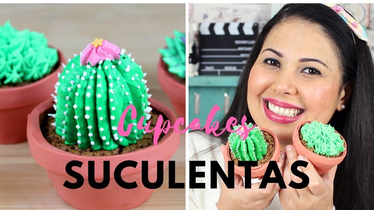 Cupcakes de Suculentas| Como Fazer Cupcakes de Suculentas ( Super Fácil) | Cakepedia