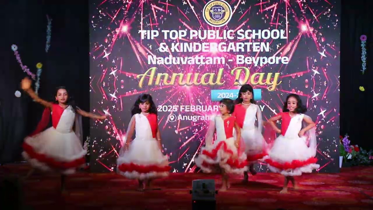 GROUP DANCE AVANTHIKA & PARTY | 2K25  Annual Day Celebration |Tip Top Public School & Kindergarten