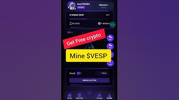 🚀 Start mining VESP tokens today! How to Download the free Crypto Vespera Network app