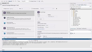 Setting up Bootstrap in Visual Studio Community 2015