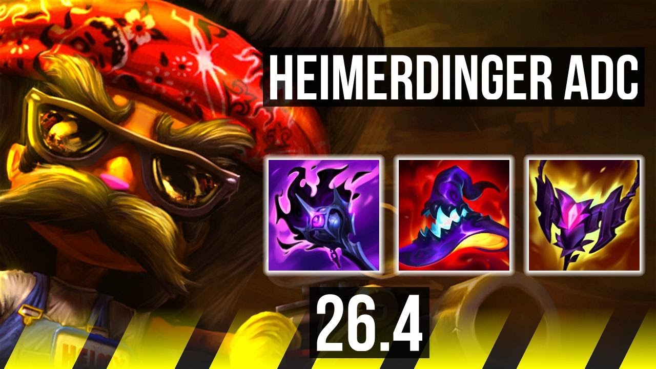 HEIMERDINGER & Yuumi vs SENNA & Tahm Kench (ADC) | 60K damage, Good KDA: 26/3/13 | EUW Master | 26.4