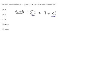 #15 - Complex Numbers, SAT Math Level 1