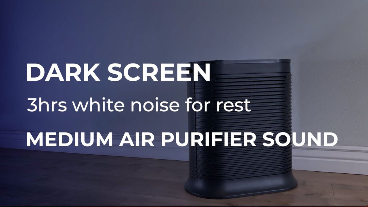 Rest With 3 Hours of Air Purifier White Noise Medium Fan Black