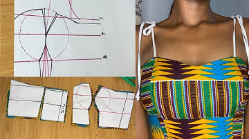 HOW TO DRAFT A BUSTIER PATTERN/STRAPLESS BUSTIER PATTERN.