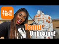 UNBOXING TEMU CAMPING/OFF GRID ITEMS!  Arizona Off Grid homestead!