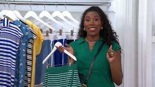 Cuddl Duds Flexwear Foldover Skort on QVC