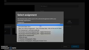 How to Upload WeVideo to Schoology Assignment