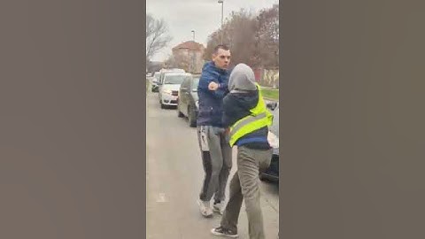 SNS lojalista iz Novog Sada napada ljude na protestu #blokade #studenti #protest