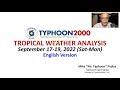 Southwest Monsoon (Habagat) Continues As Super Typhoon NANMADOL (JOSIE) Heads For Japan.