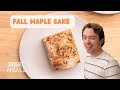 Sweet maple cake on a budget
