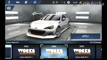 NFS No Limits customizing SUBARU BRZ