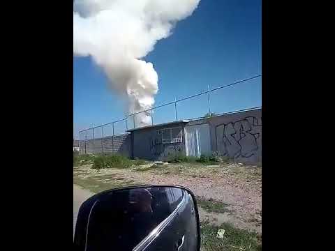 Se registra explosión en La Saucera, municipio de Tultepec. Vía Wendy Roa