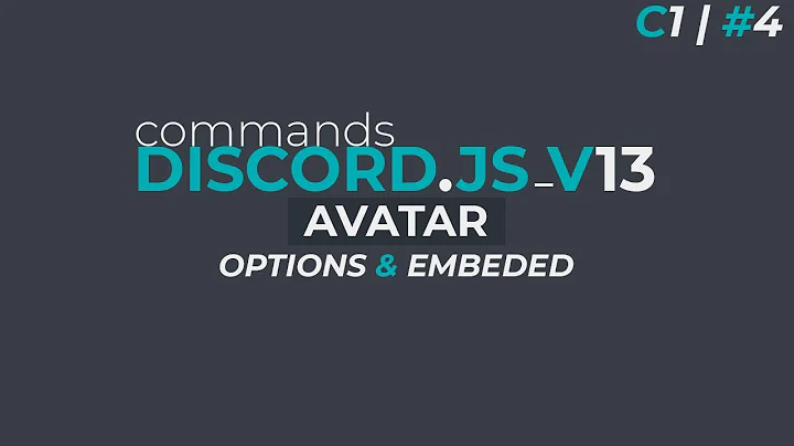 Avatar Command | Discord.JS V13 | C1 / #4