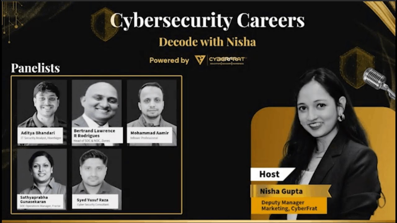 Panel Discussion on “Career as a Security Analyst” | Cybersecurity ...