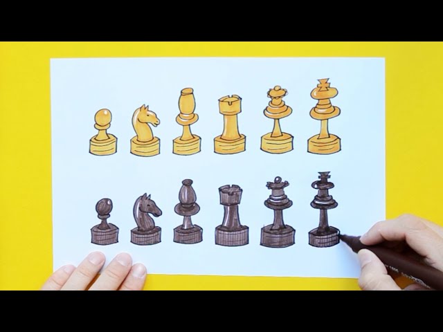 Draw out a chess game - in stitches 😎 