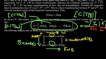 Matrix Representations of a Linear Transformation for any Basis