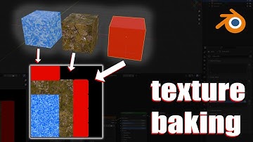 How to bake Texture Atlas - combine multiple materials into one (Blender Tutorial)