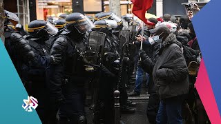 احتجاجات في فرنسا ضد قانون الأمن الشامل المثير للجدل│ العربي اليوم