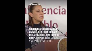Sheinbaum sí asistió a la cena de la FIFA en el Castillo de Chapultepec, dio un mensaje y se retiró