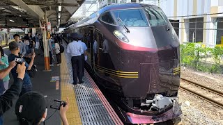[MHあり！]回9825M E655系 なごみ 横浜発神奈川周遊号で行く ガイドがご案内！城下町小田原まち歩き 小田原行の団体列車に伴う返却回送 回送列車がMHを鳴らして小田原駅3番線を発車するシーン