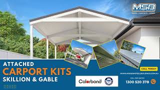 MSB Carport kits and Shed kits | Australian Made DIY Steel Building Kits.