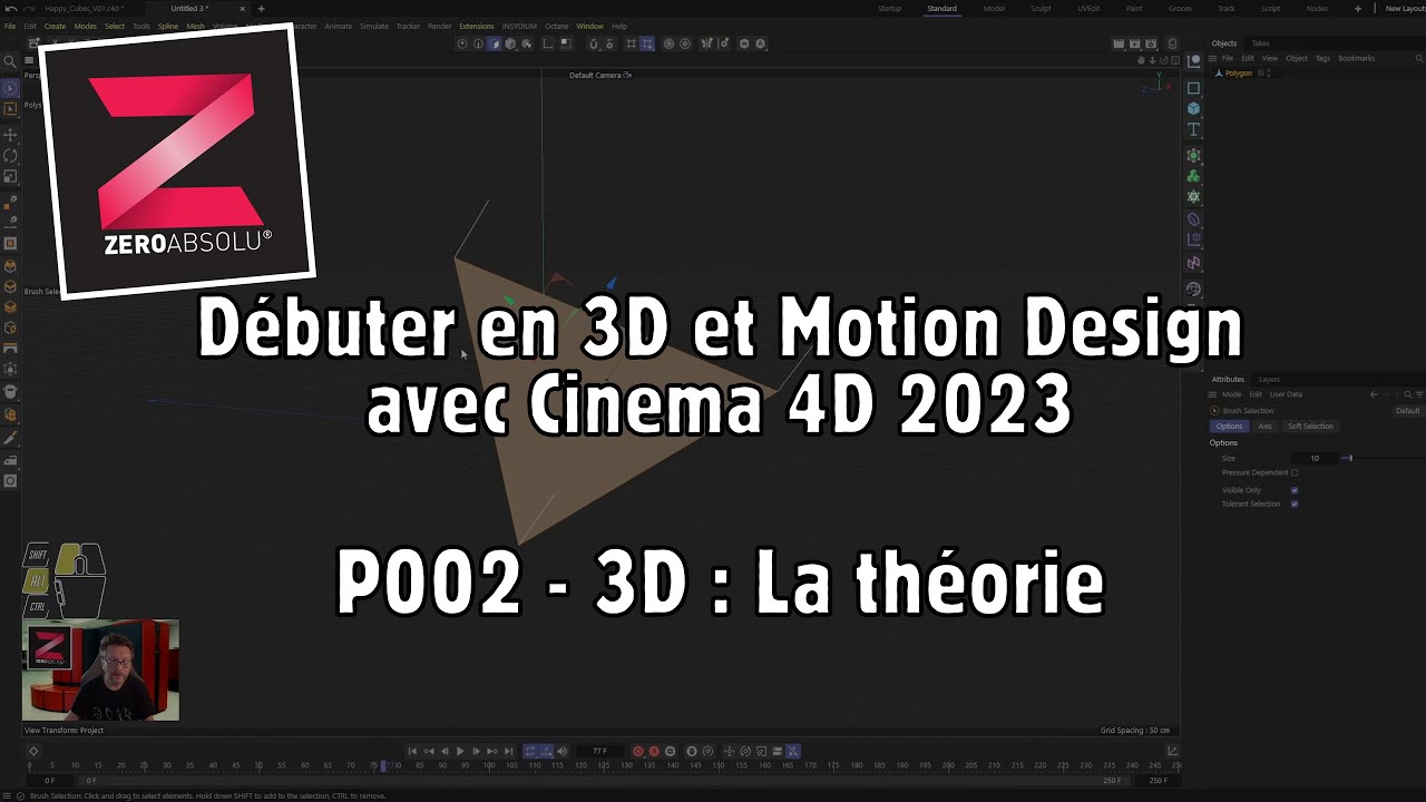 Débuter en 3D et Motion Design avec Cinema 4D 2023 - P002 - 3D La ...