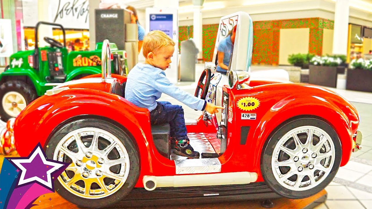 Super Indoor Rides For Kids Compilation Children Playing Shopping Mall