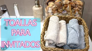 Cómo doblar toallas para invitados. Ideas Fáciles #1