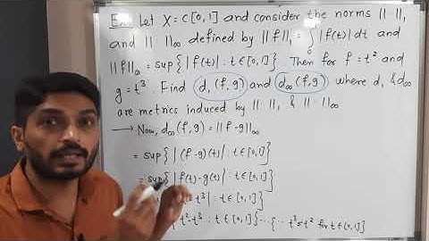 Metric Spaces | Lecture 16 | Examples of Norm Induced Metrics