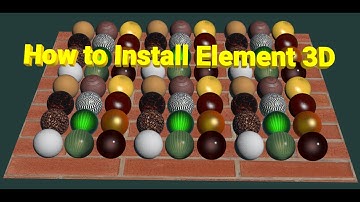 Element 3D Install in  Adobe After Effect.